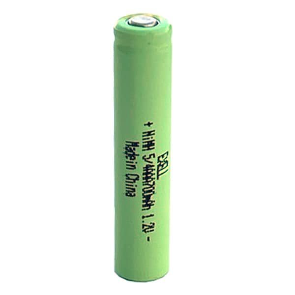 Exell Battery 5/4AAA Size 1.2V 700mAh NiMH Rechargeable Battery Flat Top EBC-523-0 - main